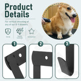 YAQINGMY Dryer Wall Mount Bracket/Heavy Duty Pet Hair Dryer Holder Compatible with K9 Dryers and Dog Grooming Station-DogGrooming Supplies/Accessories (Black)