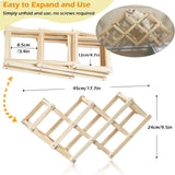 Jevnd Wooden Rat Climbing Toys, Natural Pet Rat Cage Accessories Climbing Ladder, Fancy Rats Enrichment Toy Activities, Hanging Rodent Toys for Pet Rats in Cage Playing Chewing (M, 1pc)