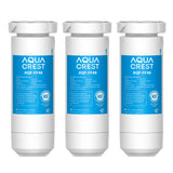 AQUA CREST XWF Refrigerator Water Filter, Replacement for GE® XWF water filter, NSF Certified, 3 Filters