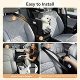 Nibnozy Center Console Dog Car Seat - Portable Armrest Booster Car Seats for Small Dogs, Detachable Washable Pet Carriers Puppy Essentials- Support Pet Up to 11lbs