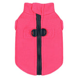 Soft & Comfortable Dog Jacket – Cozy Zip-Up Sweater Vest with Leash Hook, Easy-On Pet Coat for Walks, Outdoor Play, and Everyday Adventures. Pink XL