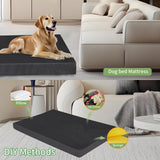Dog Bed Covers Replacement Washable Waterproof Pet Bedding Cover with Durable Zipper, Large 42"X28"X4" Heavy Duty Dog Bed Liner for Indoor Outdoor, Easy to Clean