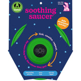 Stashios: Soothing Saucer - Dogs Slow-Licking Device, Rolling Ball Dispenses Liquid, Pet Calming Activity, Fill W/Liquid Treats-Broth-Soothing Sauce