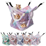 Covzoe 6 Pieces Rat Hammocks for Cage, 3 Layer Guinea Pig Hideout Bed, Ferret Hammocks Soft Hamster, Playing Sleeping Accessory for Small Animal Chinchilla Squirrel