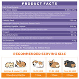 NATURE TARGET Probiotics for Dogs, 6 Billion Freeze Dried Dog Probiotics with Prebiotics & Enzymes, Vitamins, Omega 3, for Digestive & Gut Health, Itch Relief, Reduce Diarrhea, 120 Bites