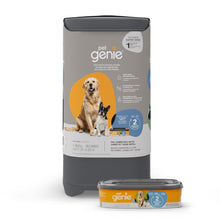 Load image into Gallery viewer, Pet Genie Pail | Dog Waste Disposal System for Outdoor and Indoor Odor Control | Dog Poop Trash can | Includes 1 Square Refill Bag That Lasts up to 2 Months
