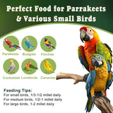 RANZ 5LBS Spray Millet Treat for Pet Birds, Hand-Harvested Bird Snack, Natural Sun-Dried Millet Spray for Parakeets, Parrots, Cockatiels, Lovebirds, Budgies, Finches, Canaries
