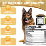 Hemp Hip and Joint Supplement for Dogs - Glucosamine for Dogs - Chondroitin, Hemp Oil, MSM & Turmeric - Support Joint Mobility, Joint Pain Relief, Hip Dysplasia, Arthritis Health Care - 120 Chews