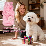 Floofelove Fleece Dog Coat Clothes for 6 to 9 lbs - Padded Dog Jackets for Small Dogs Warm Coat for Dogs Back Length 10-11" Suitable for Cold Weather