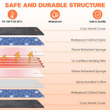 Pet Heating Pad for Dogs and Cats, 9 Adjustable Temperature Dog Heating Pad, Electric Heated Dog Bed, Heated Blanket for Dogs with Chew Resistant Cord for Dog Cat Animal, 28x18 Inch