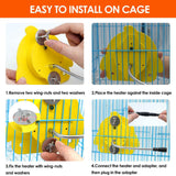 ZHEQOGZH Bird Cage Heater for Cockatiels Parrots Conure Finches Parakeets Heater Snuggle Up Bird Warmer 12V 18W, Size 5.3" x 4.7"