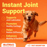 WuffWell Liquid Glucosamine for Dogs - Hip and Joint Support - Made in USA - Glucosamine for Dogs Liquid 16oz - Natural Hip and Joint Supplement - Dog Joint Health - Vet Approved - Easy Dosage