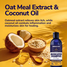 Load image into Gallery viewer, Miracle Vet Medicated Dog Shampoo for Itchy Skin Relief - Dog Allergy Relief, Yeast Infection, Hot Spot &amp; Dry Skin Anti-Itch Treatment, Antifungal for Dogs - Hydrocortisone (16 oz)
