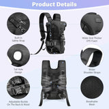 YUDODO Front Pet Carrier Backpack for Small Dogs and Cats, Secure and Breathable Mesh Travel Dog Carrier with Safety Belt, Ergonomic Support, Adjustable for Walking, Hiking (Black-Pro M)