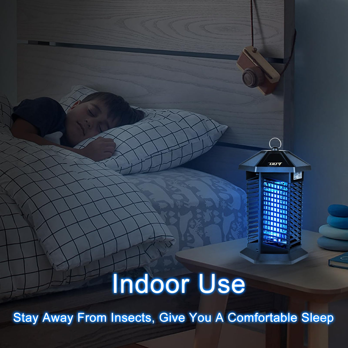 Bug Zapper, Electronic Mosquito Zapper Outdoor Indoor, Portable Fly Trap Insect Zapper Mosquito Killer Lamp