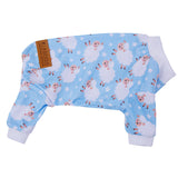 Blue Puppy Christmas Dog Clothes Pajamas for Small Medium Dogs Girl Boy,Funny Pet Cat Dog Shirts Costume Sweaters Pjs Onesie Shirt,Doggie Onesies Cat Pet Outfit Frenchie Clothes