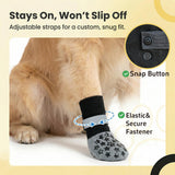 Rigrig Reflective Dog Socks Grippy Socks Prevent Licking Paws，Anti Slip Paw Protection, for Hardwood Floors & Hot & Cold Pavement, Small Medium Large & Senior Dogs
