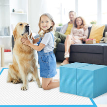Load image into Gallery viewer, 100 Count Large Dog &amp; Cat Puppy Pee Pads - 28"x30" Absorbent Potty Training Pads | Leakproof Quick-Dry Disposable Pet Pads for Puppies, Dogs &amp; Cats | Indoor, Outdoor, Litter Box, Housebreaking Use
