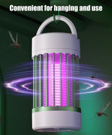 Bug Zapper Indoor/Outdoor, UV Attraction+Wind Inhale Insect Trap, Portable Rechargeable Pest Attractant Lamp to Remove Insects, Mosquitoes, Files, Bugs, Gnats, Moths