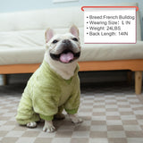 PAWCHIE Dog Fuzzy Velvet Pajamas,Dog Sweater Winter Cloth for Small Dogs Cat,Boy Girl,Pet Jumpsuit, Doggy Apparel for Teacup Yorkie Chihuahua,Green,SM