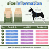 ASENKU Warm Dog Sweater for Small Medium Dogs,Pet Sweaters for Fall Winter Dog Clothing,Thicked Pullover Puppy Cat Turtleneck Sweater for Doggie Chihuahua Clothing