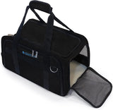 Sherpa Expandable Travel Pet Carrier, Airline Approved & Guaranteed On Board - Black, Medium