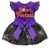 Dog Dress with Ruffles (XS (Back: 9.8",Chest: 12"-14"), Hocus Pocus)