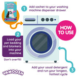 Vamoosh Pet Hair Dissolver | Pet Hair Remover for Washing Machines | Removes Odor Dissolves Dog, Cat, Animal Fur | Cleans Pet Bedding in Washing Machine | Easy to Use | 100g (Pack of 6)