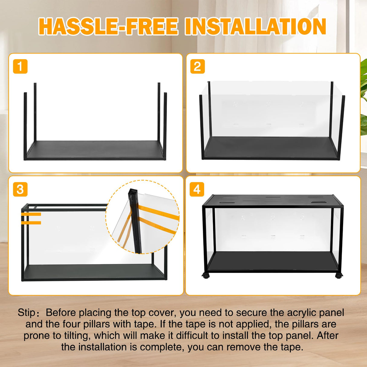ALLOYNIX Hamster Cage, 360-Viewing Metal Rat Cage, Chewproof, Stackable Large Cage with Top Access, for Dwarf Syrian Hamster, Gerbil, Mouse (39 * 19 * 19IN)