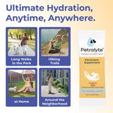 Petralyte Dog Electrolytes and Joint Supplement | Hydration Support for Dogs w/Glucosamine, Chondroitin & More | Electrolytes for Dogs with Prebiotics | for Chicken Lovers | 16 Packets
