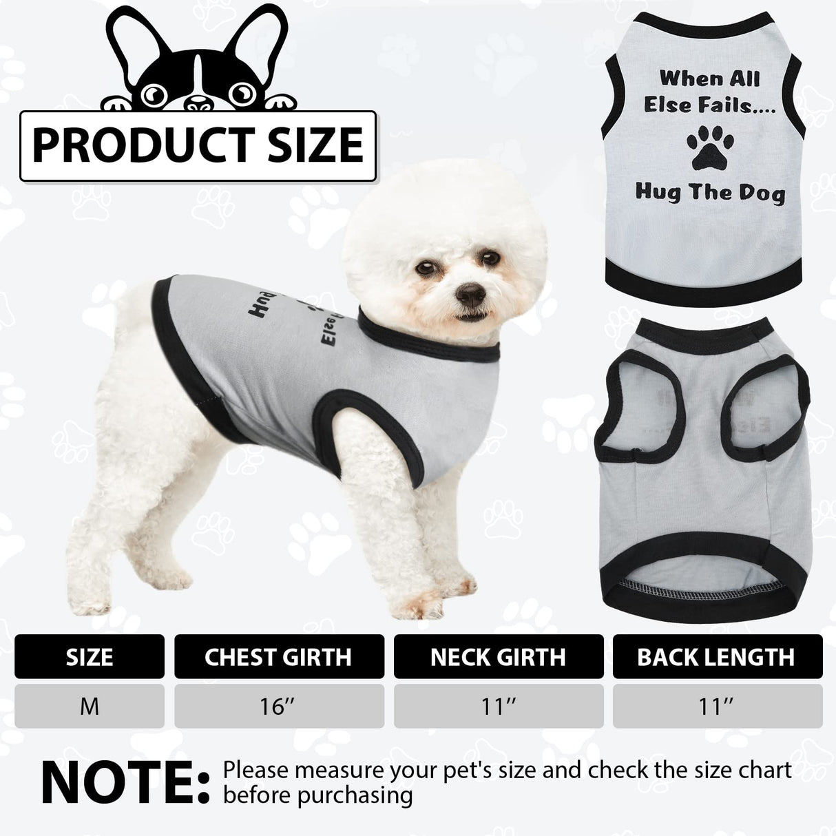 8 Pieces Dog Shirts Boy Funny Printed Puppy Clothes Summer Male Soft Dog Clothes Breathable Pet T Shirts Outfits Puppy Clothing Fit for Small and Medium Dogs(Medium)