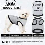 8 Pieces Dog Shirts Boy Funny Printed Puppy Clothes Summer Male Soft Dog Clothes Breathable Pet T Shirts Outfits Puppy Clothing Fit for Small and Medium Dogs(Medium)