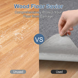 Placoot 2 Pack Office Chair Mat for Hardwood Floor, 55"x35" Computer Chair Mat, Under Desk Chair Mat, Large Anti-Slip Floor Protector for Home Office Dark Grey (Roll Packaging)