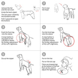 Dog Raincoat for Medium Large Dogs,rain Jacket Coat, Full Leg Coverage Waterproof Rain Suit with Detachable Hood & Tail, Reflective Strips，Labrador Retriever (Black for Gril, X-Small)