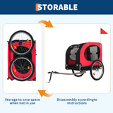 Bicycle Dog Carrier - 88Lbs Capacity Pet Bike Trailer with 19" Air Tires,Foldable Dog Trailer for Bike | with 600d Durable Waterproof Oxford Cloth | Universal Coupler | for Medium/Large Pets