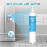 AQUA CREST Replacement for GE® RPWFE, RPWF (with CHIP) Refrigerator Water Filter, Compatible with GYE22HMKES, GYS22GMNES, GYE22HBLTS, DFE28JSKSS, GFE28HMHES, GNE29GYNFS, GFE28GYNFS, 2 Filters