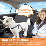 PETURE Car Hammock for Dogs Back Seat – 100% Waterproof Heavy Duty 600D Oxford Dog Backseat Cover, Scratch-Proof & Nonslip Dog Hammock for Car, Multi-use Back Seat Dog Hammock, and for Trucks & SUVs