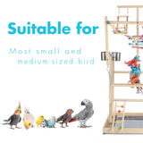 Parrot Playground Large 4 Layers - Small Bird Playground Parakeet Play Stand Bird Gym Parrots playpen Play Playstand Parrot Tree for Cockatiel Lovebirds Conure Cockatoos Finch Budgies
