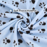 Comsmart Pet Blanket Dog Cat Soft Fleece Blankets Sleep Mat Pad Bed Cover with Paw Print for Kitten Puppy and Other Small Animals, 6 Pack of 39x35 Inches