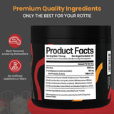 Rottitude Probiotics for Dogs – Natural Dog Probiotics for Digestive Health, Gut Health, Yeast, Itchy Skin & Itchy Ears – Probiotic for Dogs – Dog Probiotic Supplement for Rottweilers