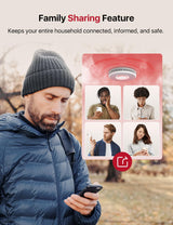 X-Sense Smart Smoke Detector with Voice Alerts and 17 Locations, Wi-Fi Smoke Alarm with SBS50 Base Station (Not Included), Test from APP, Wireless Interconnected Fire Alarm, Model XS0B-MR, 1-Pack
