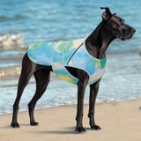 KYEESE Dog Cooling Vest for Summer Lightweight Dog Cooler Jacket 3D Breathable Mesh Pet Cooling Shirts with Reflective Stripe UV Protection Pet T Shirt for Beach, Hiking, Walking (Blue, M)