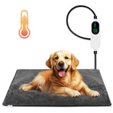 Pet Heating Pad for Dogs and Cats, 9 Adjustable Temperature Dog Heating Pad, Electric Heated Dog Bed, Heated Blanket for Dogs with Chew Resistant Cord for Dog Cat Animal, 28x18 Inch