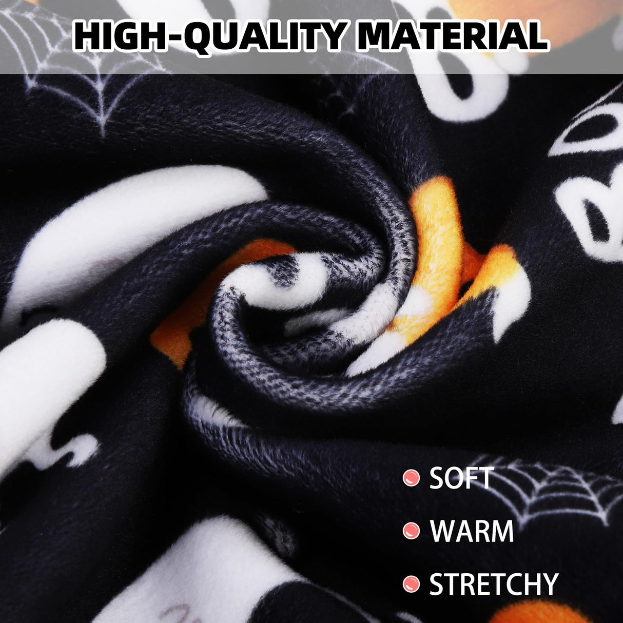 PUPTECK Soft Fleece Dog Pajamas for Small Medium Dogs, Dog Onesie Puppy Sweaters Clothes Jumpsuit Pjs, Cute Jammies Cat Coat Pet Costume Apparel, Halloween Black L