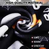PUPTECK Soft Fleece Dog Pajamas for Small Medium Dogs, Dog Onesie Puppy Sweaters Clothes Jumpsuit Pjs, Cute Jammies Cat Coat Pet Costume Apparel, Halloween Black L