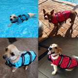 HAOCOO Dog Life Jacket Vest Saver Safety Swimsuit Preserver with Reflective Stripes/Adjustable Belt Dogs?Pink Bone,XL