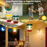 2 Pack Wasp Traps Outdoor Hanging, Carpenter Bee Traps for Outside, Yellow Jacket Trap Solar Powered Wasp Killer with UV LED Light, Bee Catcher Traps, Hornet Traps
