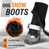 Dog Suspender Boots, Waterproof Dog Rain Boots, Puppy Snow Shoes for Winter, Anti Dirt Pants with Shoes, Adjustable Suspender Pants for Outdoor Walking & Paw Protectors