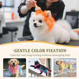 Eyaeyao Dog Hair Color Dye, Hot Pink Dog Hair Dye, 7 fl oz (250ml) Temporary Non-toxic Vibrant Colors Washable Pet Safe Paint for Cat Animals (Hot Pink, 7 Fl Oz (250 ml))