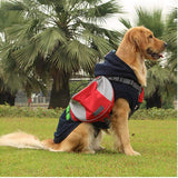 Lifeunion Adjustable Service Dog Supply Backpack Saddle Bag for Camping Hiking Training (Orange L)